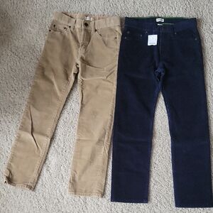 J. Crew Outlet Corduroy Pants, Size 8 Tan And Navy. NWT/NWOT